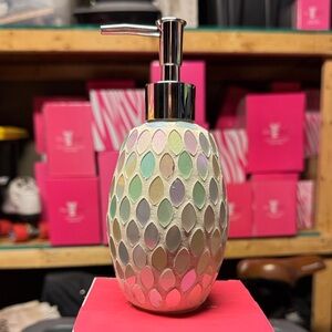 Iridescent Mosaic Soap Dispenser
